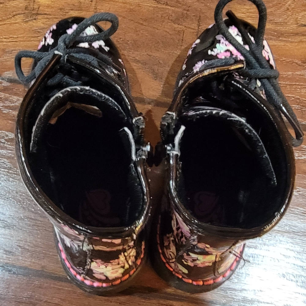 The Children's Place Floral Combat Boots - Picture 6 of 9
